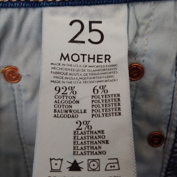 Mother The Vamp Jeans Cropped Size 25 - Picture 13 of 13